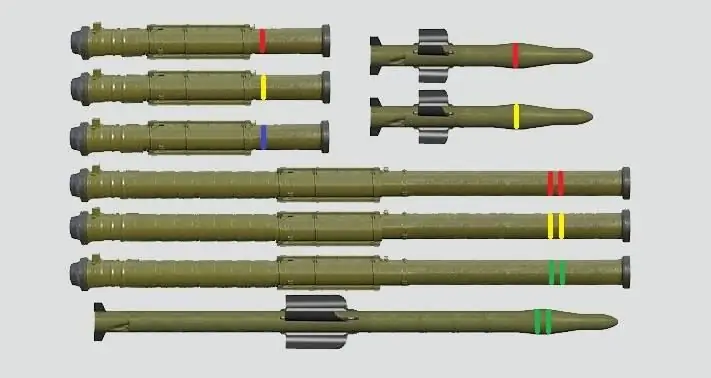 Тридесет и шест унифицирани ракетни танкови боеприпаси